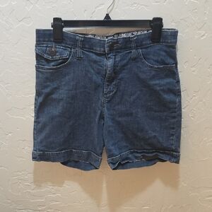 Lee Women's Denim Cargo Shorts - Blue